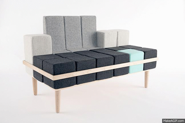 blocd sofa on Make A Gif