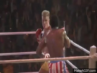 Image result for apollo creed dies gif