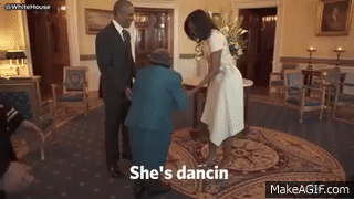 106 YEAR OLD Woman Meets Pres. Obama