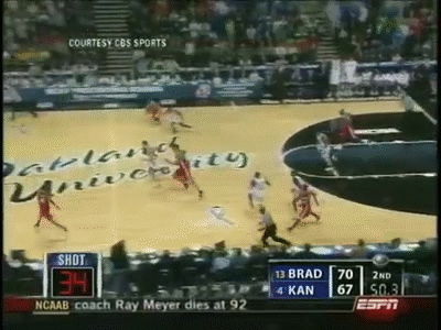 Kansas vs Bradley highlights.