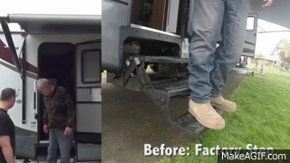 Your RV step too high off the ground? Eliminate the need for a booster step  - Blog