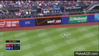 Grichuk makes diving grab, turns double play MLB GIFs 2015