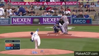 Stanton crushes homer out of Dodger Stadium MLB GIFs 2015