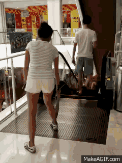 China people scared of escalators