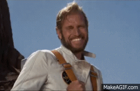 charlton heston laughing planet of the apes on Make A Gif