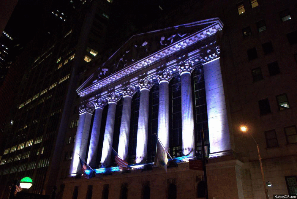 Twitter IPO Banner at NY Stock Exchange on Make A Gif