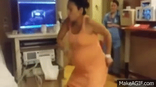 Watch This Woman Bust Out The Tootsie Roll To Battle Back Labor Pains